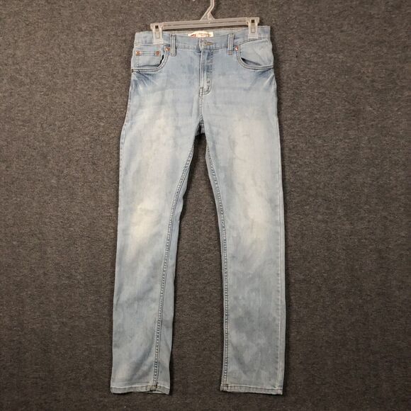 Levi's Performance 511 Jeans 29x31 Adjust Waist Slim Boys 18 Reg Blue Straight - Picture 1 of 10